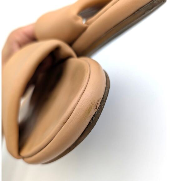 Beek Puffbird Slide Sandal Open Toe Women's Leather Tan Size US8 EU38.5 - Picture 6 of 14